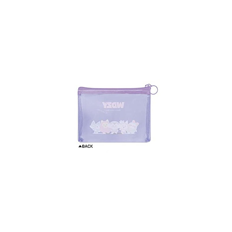 Kamio Japan WDZY Clear Pen Pouch PASTEL LINE FRIENDS [047938],