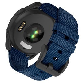 ISABAKE Watch Strap for Vivoactive 4/Forerunner 265/255 Music, 22mm Rugged Nylon Replacement Band for Garmin Venu 3/2