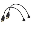 Seadream 2Pack 1Foot 90 Degree Up Angle Micro HDMI Male