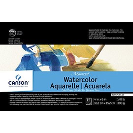 Canson Montval Acuarela, Bloque, 0, 4"X6", 1