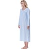 Keyocean Nightgown for Women, Soft 100% Cotton Long Sleeves Lightweight
