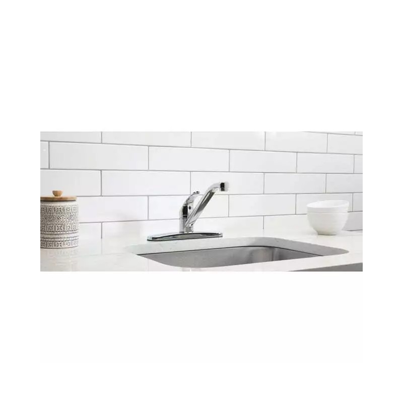 Mainstays 8" Widespread Single Handle Kitchen Faucet, Chrome