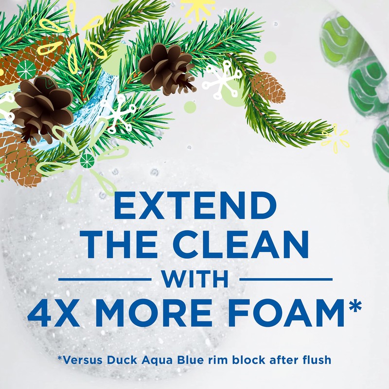 Duck Active Clean Toilet Rimblock Pine 38.6g (Pack of 8)