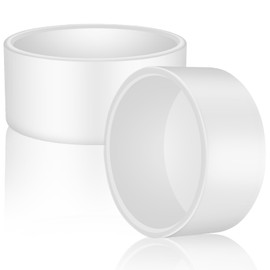 4“ PVC Pipe End Cap Fitting, 2 Pcs Pipe End Caps, Schedule 40 Furniture Grade Pipe Plug for Building PVC Furniture DIY Garden Shelf