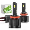 Nilight H11 Headlight Bulbs E20 Series 50W 10000LM 6000K IP67