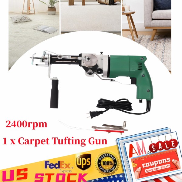 TFCFL 2in1 Carpet Hand Tufting Gun Electric Cut Loop Pile