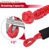 Aomifunny Synthetic Soft Shackle Rope, 2-Pack 1/2in x 22in, 56000