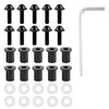 RASTKY 10 Piece Black Motorcycle Windscreen Screw Set Fits All