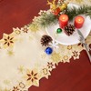 Simhomsen Embroidered Snowflakes Table Runners for Christmas Holiday and Winter