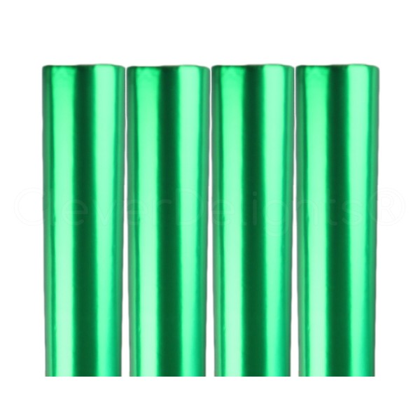 CleverDelights 4 Rolls Metallic Green Wrapping Paper - 30" x 300" JUMBO Rolls - 250 Sq Ft - Gift Wrap