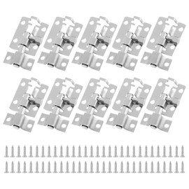 Jiozermi 10 Packs Barrel Bolt Latch, 1.5" Length and 1" Wide Slide Latch Lock, Stainless Steel Gate Latch with Mounting Screws