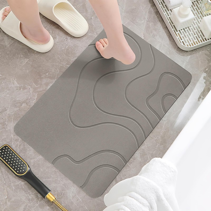 Bath Mat, Non-Slip Bath Mat, Shower Mat, Absorbent Bathroom Rug,