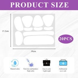 Pack of 200 Face Wrinkle Remover Strips, Anti Wrinkle Plasters, Reusable Wrinkle Plasters, Suitable for Neck, Forehead, Eyes and Mouth Corners