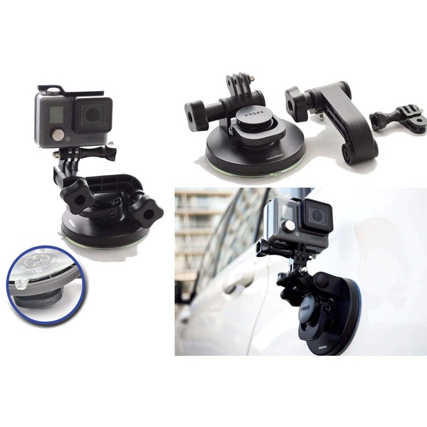 SublimeWare Suction Cup for Gopro Mount Car Windshield Window Vehicle Boat Camera Holder for Gopro Suction Cup Mount - for GoPro Hero 10 Hero 9 Black Max 360 Hero 8 Black Hero 7 Hero 6 HD