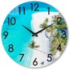 14 Inch Large Outdoor Clock Waterproof, Beach Coastal Nautical Indoor