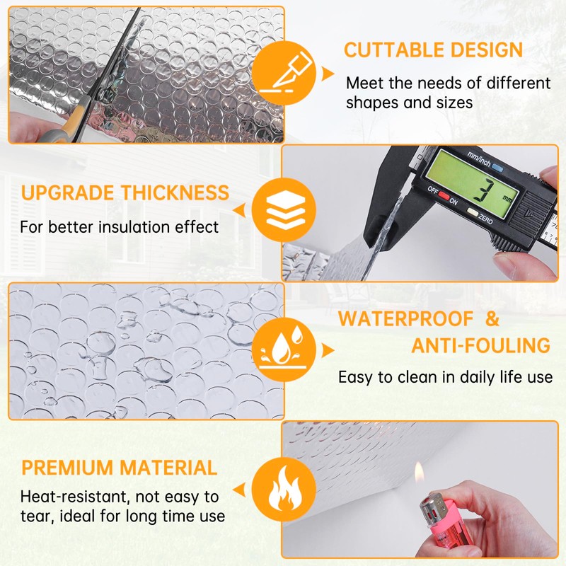Reflective Foil Insulation, Double Reflective Bubble Insulation Sheet, Aluminum Foil