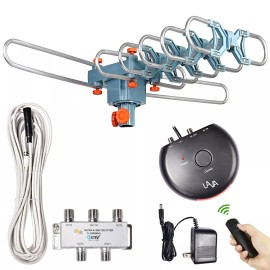 LAVA HD-2805 Elite, Outdoor TV Antenna, Remote Control, 360 Degree Rotation