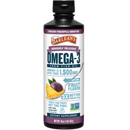 Barleans Omega Swirl Ultra High Potency Fish Oil Passion Pineapple 16 oz by Barleans                                                                  