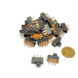 endlessparts 25 pieces Slide Switch SS22F24 2P2T 6 pins 2 Position  on/off G5