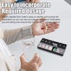 Weekly Pill Organizer with Am/Pm Compartments, Tablet Storage Box, Travel