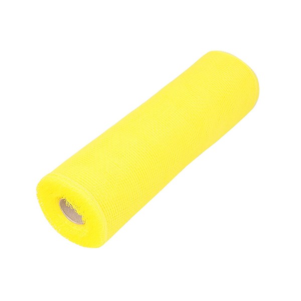 ITIsparkle 25cm x 9.1m Deco Poly Mesh Ribbon - Yellow