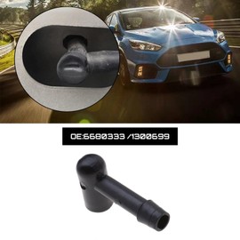YINETTECH 2 Pieces Wiper Water Jet Nozzle Hose Kit Connector in Black Plastic 6680333 1300699 Compatible with Focus MK2 2004 2011 Focus MK3 2011 2018 Galaxy MK3 2006 2015