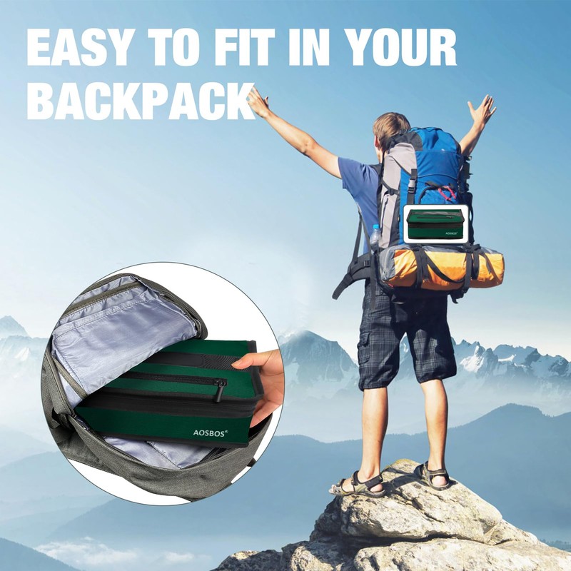 AOSBOS Cool Bag Small Lightweight Lunch Bag Insulated Bag for