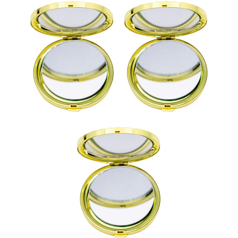 Stephanie Imports - Juego de 3 espejos compactos de doble