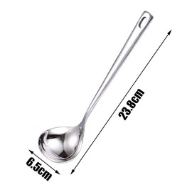 Stainless Steel Small Gravy Ladles Professional Serving Ladle with Longs Gravy Soup Spoons for Sauce Soup Gravy (CX-056)