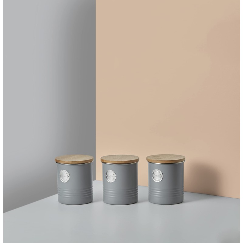 Typhoon Living Coffee Canister, Grey, 1400.732V, 1 Litre