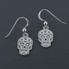 Touch Jewellery 925 Sterling Silver Sugar Skull Drop Earrings