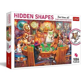 Trefl de Noche de Juegos 1086 Piezas Rompecabezas 10 Formas Ocultas 68x48 cm Impresión de Alta Calidad, Puzzle DIY, Diversión Creativa, Puzzle