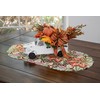 Fall and Autumn Cutwork Colorful Maple Leaf Table Runner, Dresser