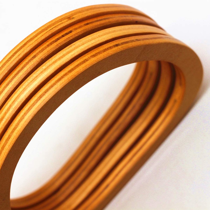 Model Worker 4PCS MDF Oval Shaped Handles Replacement for Handmade