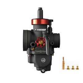 NIBBI Motorcycle Carburetor 100CC~250CC Carburetor 24mm 26mm 28mm With Carburetor Jets Fit YAMAHA KAWASAKI SUZUKI Apollo Dirt Bike Mini Bike SSR TTR KYMCO SYM TAOTAO GY6 Scooter Moped (24mm)