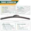KVQ Windshield Wiper Blades Replacement for Honda CRV CR-V 2007