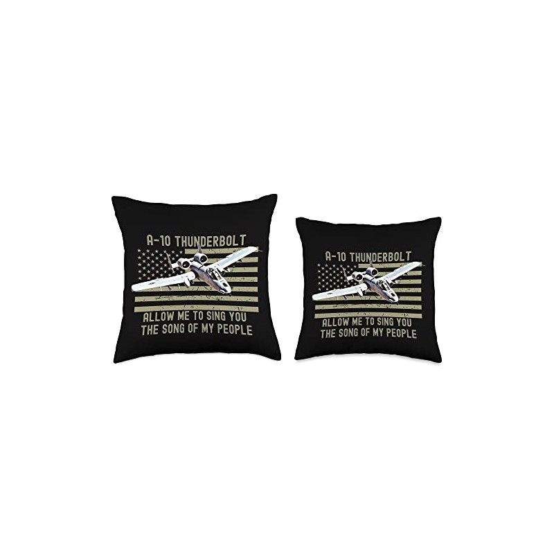 Funny A10 Thunderbolt Warthog BRRRRRT Throw Pillow