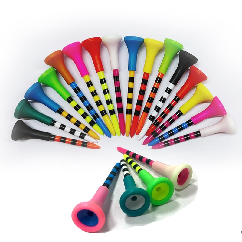 Professional Plastic Golf Tees, 50 Pack, 2 Sizes (3-1/4Inch ，2-3/4Inch),