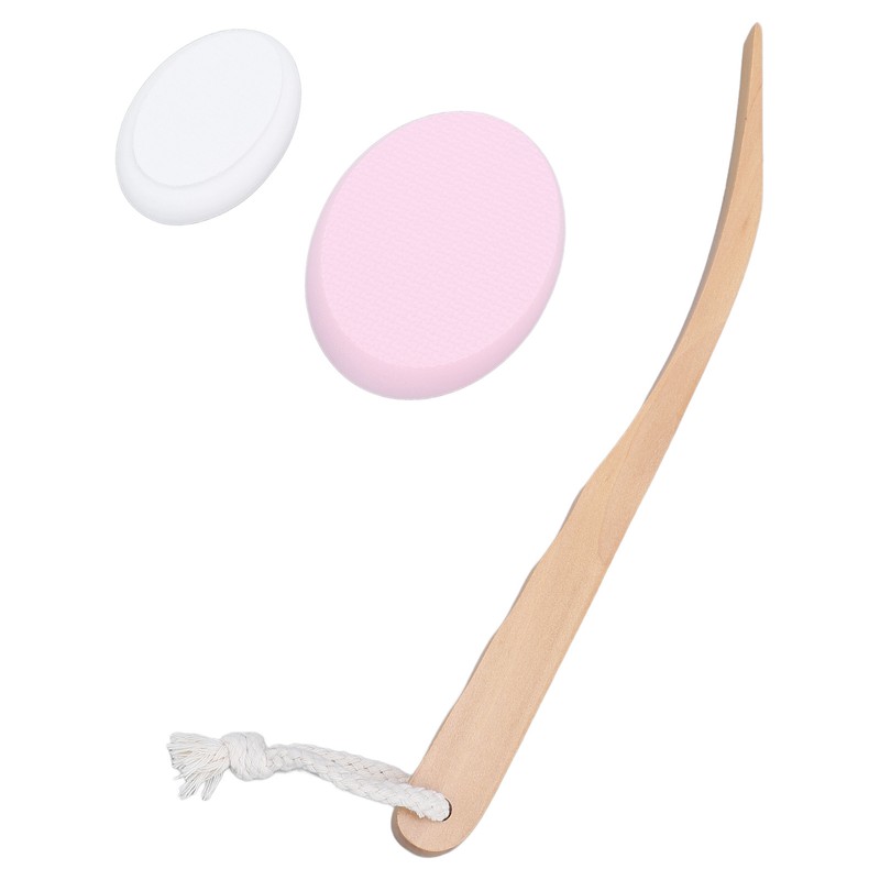 Lotion Applicator Long Handle Back Cream Applicator with 4 Replaceable