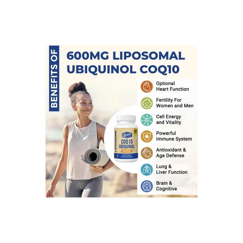 Mecinalis Coq10 Liposomal Ubiquinol 600 Mg 120 Cápsulas