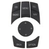 Jadeshay Car Centre Console Multimedia Control Button Knob Kit, ABS