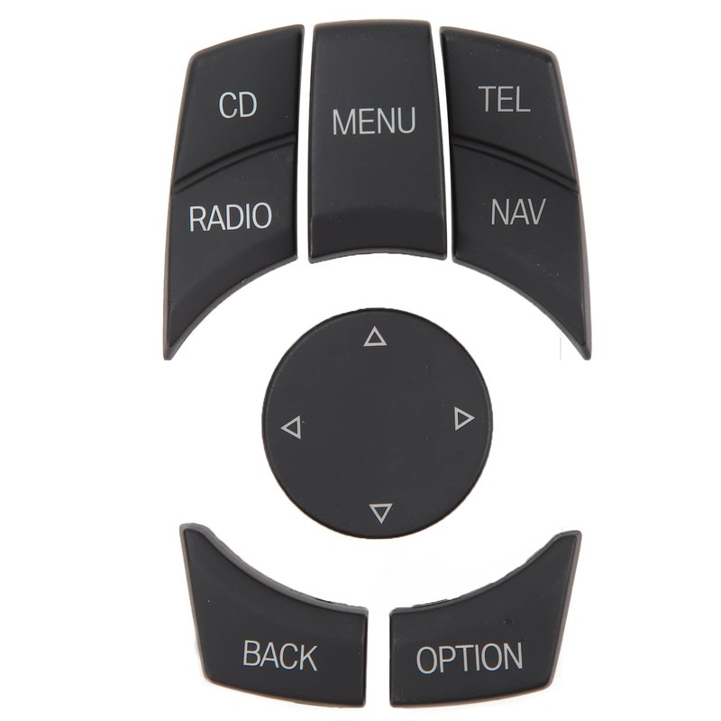 Jadeshay Car Centre Console Multimedia Control Button Knob Kit, ABS