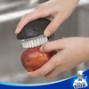 MR.SIGA Fruit and Vegetable Cleaning Brush, Pack of 2, Black