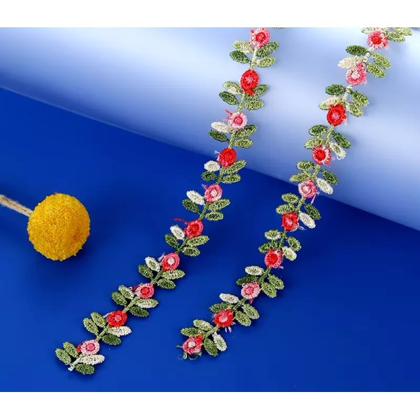 Unbranded 1/2 inch wide floral lacew trim ribbon shade of