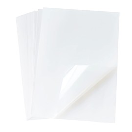 100 Sheets 8.5 x 11 Inch Clear Transparent Sheets 100% Transparency Film for Inkjet Printers Silk Screen Printing Overhead Projector Film