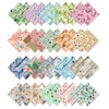 Soimoi 40Pcs Geometric & Texture Print Precut Fabrics Strips Roll