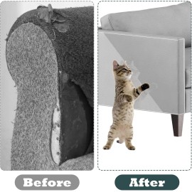 cobee Cat Scratch Couch Furniture Protector Cat Scratch Pad Self-Adhesive 236x11.8
