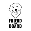 NewTeam Dog on Board Dog Car Sticker (Black)