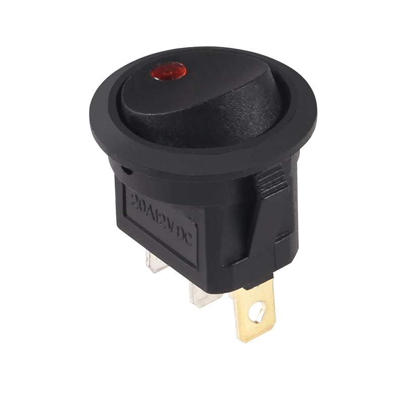 AOICRIE Pack of 8 12 V Switch, 3 Pin 20