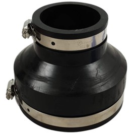 Air Aqua Flexible Rubber Reducer, Reducing Sleeve, Pipe Connector for PVC Pipe, Flexible Sleeve, Rubber Sleeve, Reducer, Cuff, Pool Connection, Reducer (110 x 63 mm)